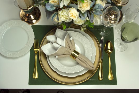Jogo 06 Anéis Para Guardanapo Elegance Aço Inox Wolff Dourado