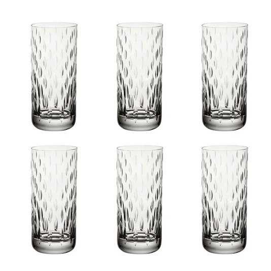 Jogo 06 Copos de Cristal para Long Drink Strauss 395 ml 