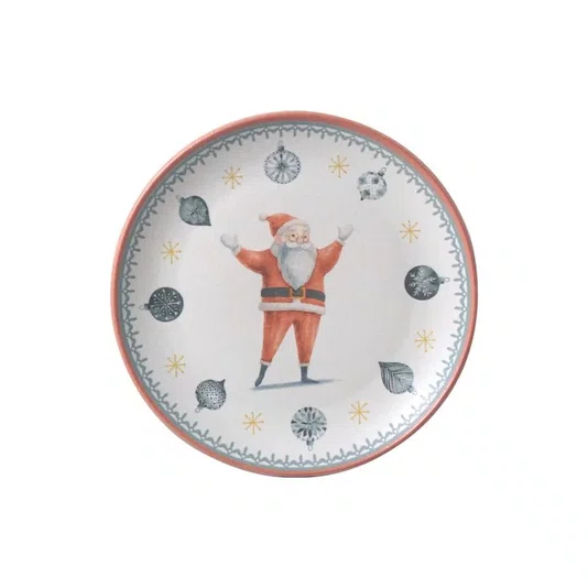 Jogo 06 Pratos de Sobremesa Coup Stoneware Tempo de Festa Porto Brasil