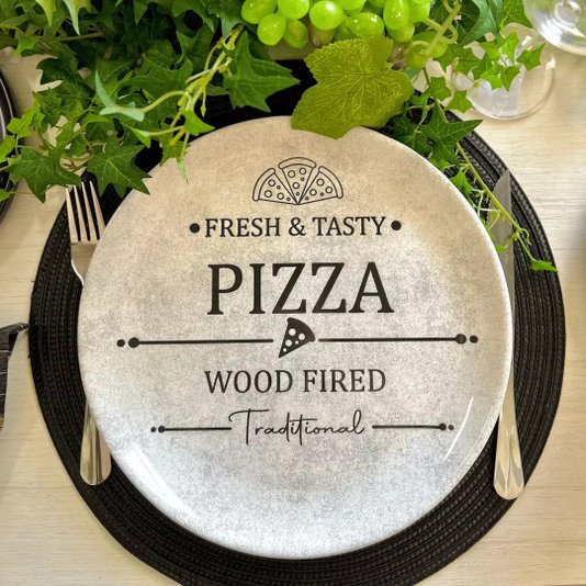 Jogo 06 Pratos Rasos Coup Pizza Plate Alleanza Cerâmica