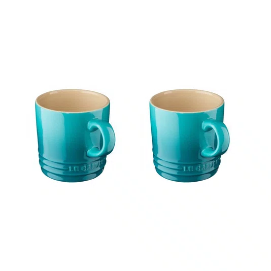 Jogo 2 Canecas Espresso 100ml Le Creuset Azul Caribe