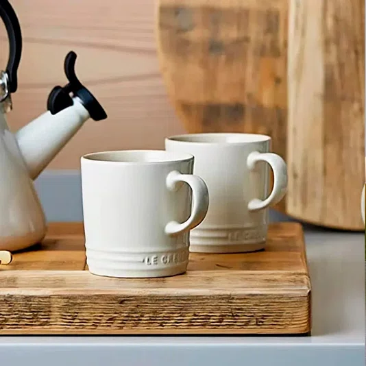 Jogo 2 Canecas Espresso 100ml Le Creuset Branco