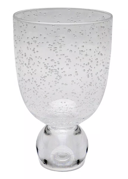 Jogo 2 Copos Acrílico 360 ml Bola Transparente
