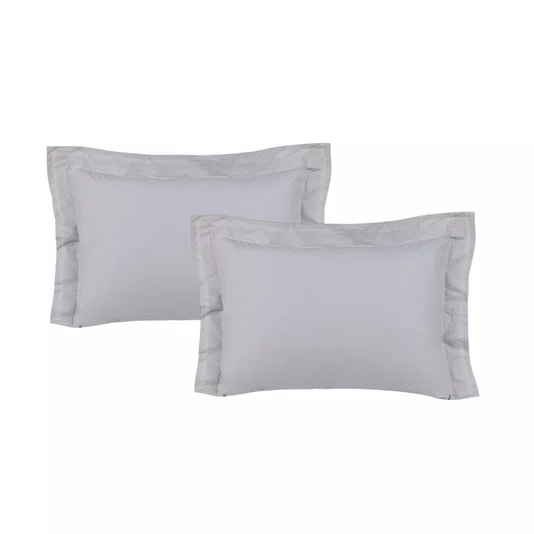 Jogo 2 Fronhas Bertoni 200 Fios Trussardi Gelo