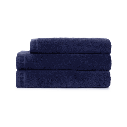 Jogo 2 Peças Banhão e Rosto Iconic Kenzo Home Marinho
