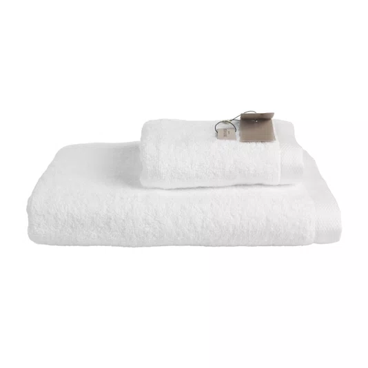 Jogo 2 Peças Banhão e Rosto Modena LCL Home By Trussardi Branco