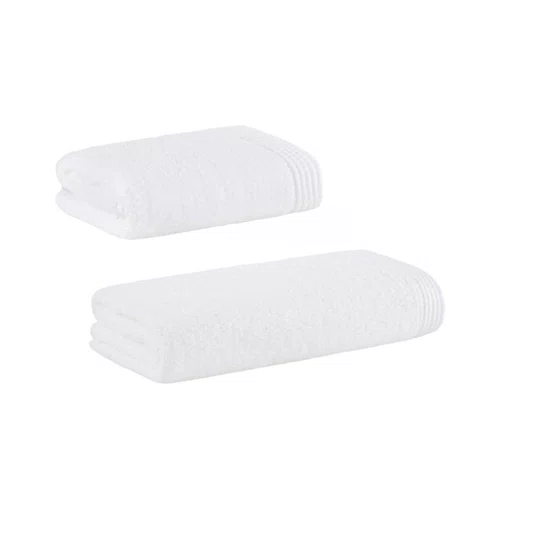 Jogo 2 Peças Banho e Rosto Belli Buddemeyer Luxus Branco