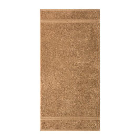 Jogo 2 Peças Banho e Rosto Loft Algodão Egeu Hugo Boss Home Camel