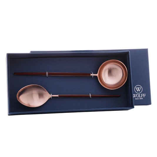 Jogo 2 Peças Para Servir Aço Inox Tokyo Wolff Rose Gold