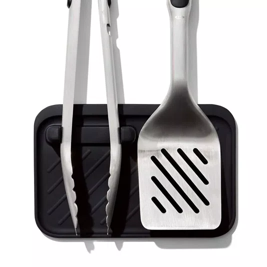 Jogo 2 Peças Pinça e Espátula para Churrasco Inox Oxo