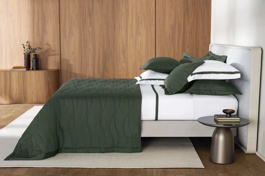 Jogo 2 Porta Travesseiro Novara 300 Fios Trussardi Fogli 50cm x 70cm