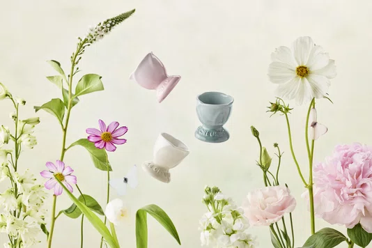 Jogo 2 Suportes Para Ovo Jardin Shell Pink Le Creuset
