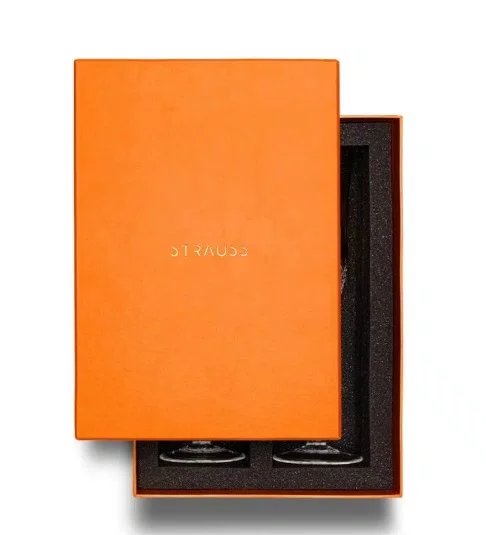 Jogo 2 Taças em Cristal para Champagne 240 ml Strauss com Caixa para Presente
