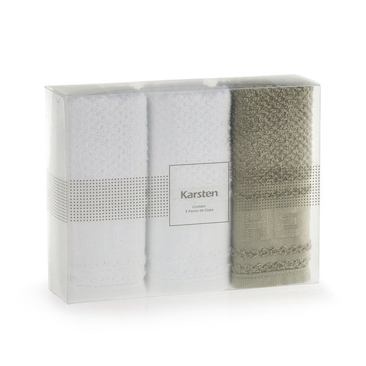 Jogo 3 Peças Pano De Copa Cuisine Karsten 46 x 65 cm