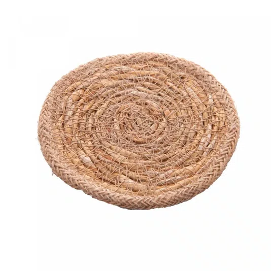 Jogo 4 Peças Porta Copos Fibra Natural 10 cm