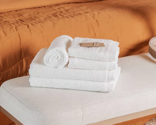 Jogo 5 Peças Banhão e Rosto Modena LCL Home By Trussardi Branco
