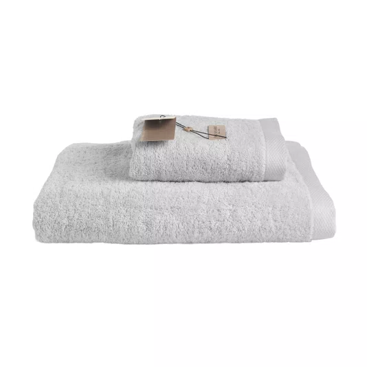 Jogo 5 Peças Banhão e Rosto Modena LCL Home By Trussardi Branco e Gelo