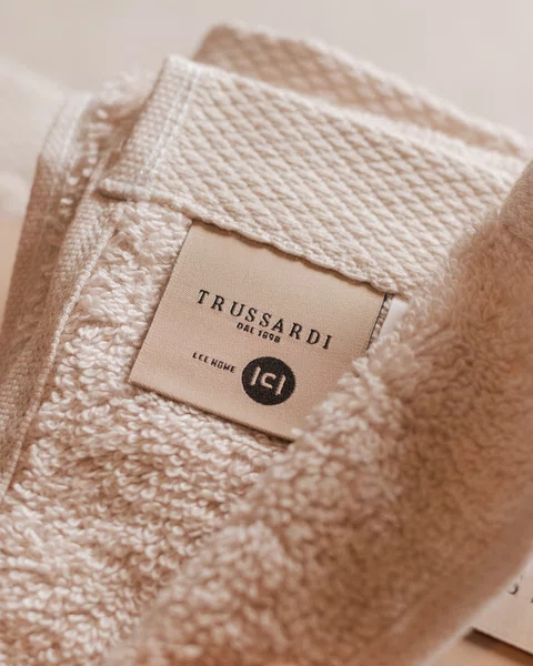 Jogo 5 Peças Banhão e Rosto Modena LCL Home By Trussardi Branco e Gelo