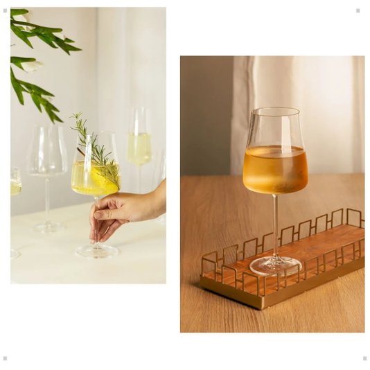 Jogo 6 Taças De Vinho Cristal Alex Wolff 600ml