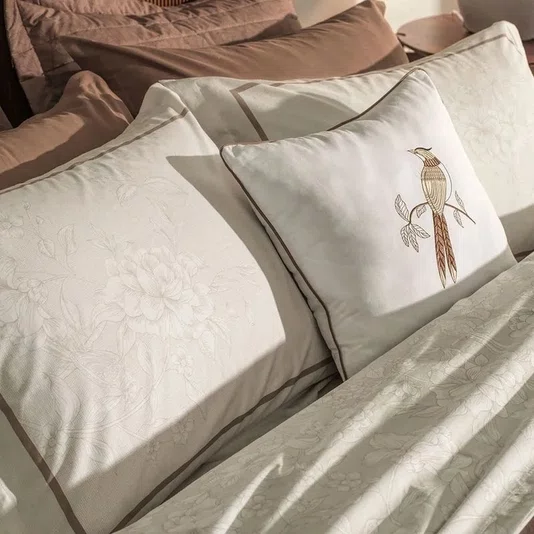 Jogo Cama 05 Peças Queen Mallu 200 Fios Karsten 240 x 250cm