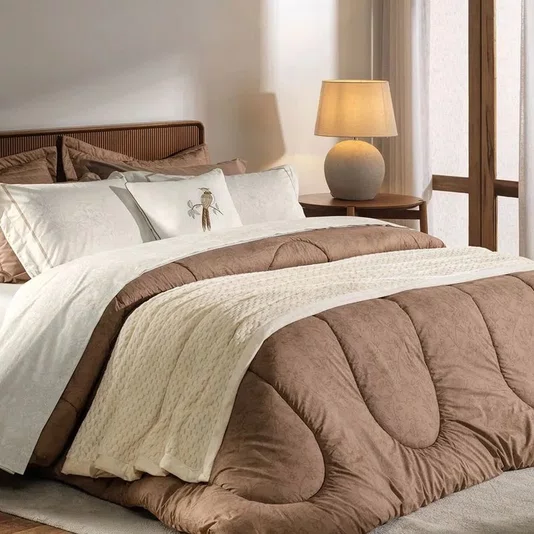 Jogo Cama 05 Peças Queen Mallu 200 Fios Karsten 240 x 250cm