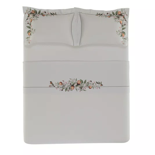 Jogo Cama Casal Arancia 300 Fios Trussardi Estampado 220cm x 280cm