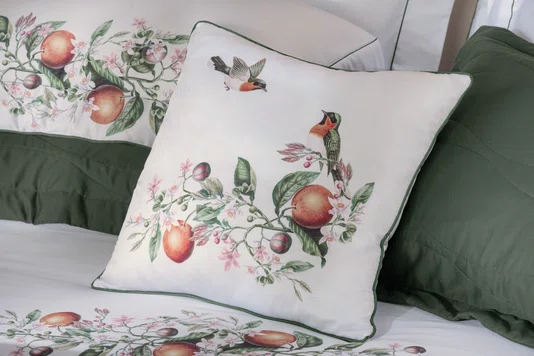 Jogo Cama Casal Arancia 300 Fios Trussardi Estampado 220cm x 280cm