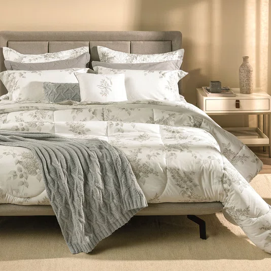 Jogo Cama Casal Com Capa Almofada Brenda 200 Fios Karsten