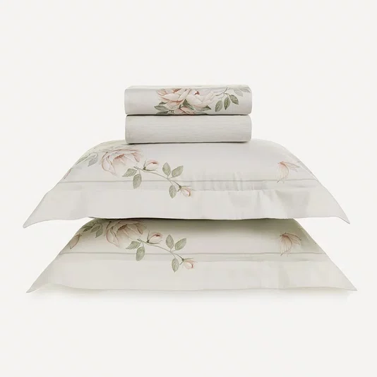 Jogo Cama Casal Felicia 300 Fios Karsten 2,20 x 2,60 m