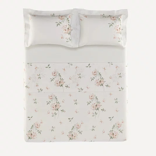 Jogo Cama Casal Felicia 300 Fios Karsten 2,20 x 2,60 m