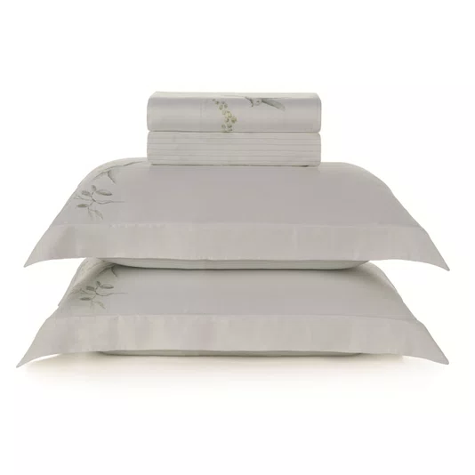 Jogo Cama Casal Isola Bella Bambu 300 Fios Trussardi Estampado 220cm x 280cm