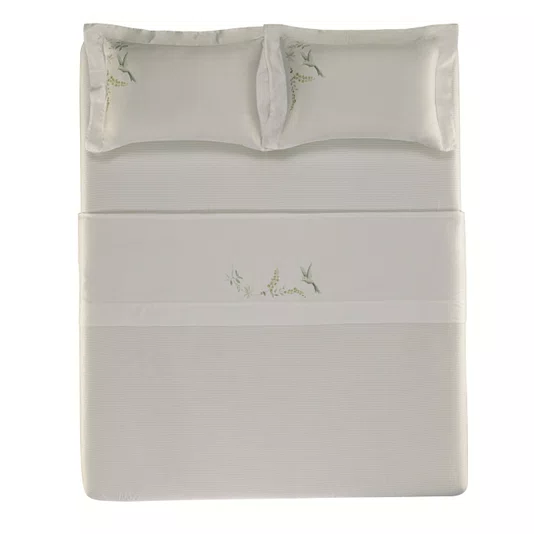 Jogo Cama Casal Isola Bella Bambu 300 Fios Trussardi Estampado 220cm x 280cm