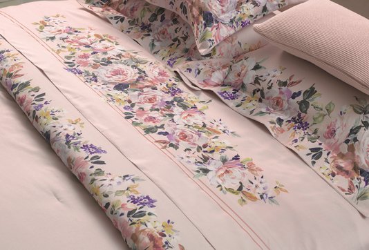 Jogo Cama Super King Cetim 300 Fios Vittoria Trussardi Estampado 2,80 X 2,80 m