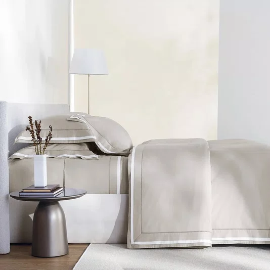 Jogo Cama Queen Valverde 300 Fios Trussardi Marmo e Branco 240cm x 280cm