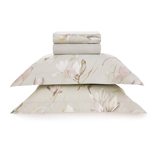 Jogo Cama Super King Cetim 200 Fios Fiora Trussardi Estampado 2,80 X 2,60 m