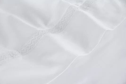 Jogo Cama Super King Morelli 300 Fios Trussardi Branco e Branco 280cm x 280cm
