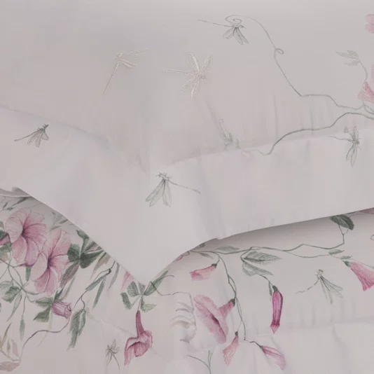 Jogo Cama Super King Petunia 300 Fios Trussardi Estampado 280cm x 280cm