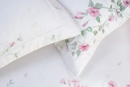 Jogo Cama Super King Petunia 300 Fios Trussardi Estampado 280cm x 280cm
