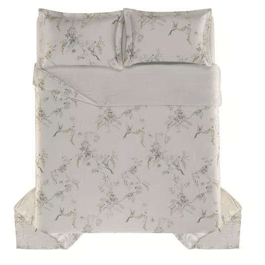 Jogo Colcha Casal Isola Bella Bambu 300 Fios Trussardi Estampado 240cm x 280cm