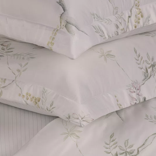 Jogo Colcha Casal Isola Bella Bambu 300 Fios Trussardi Estampado 240cm x 280cm