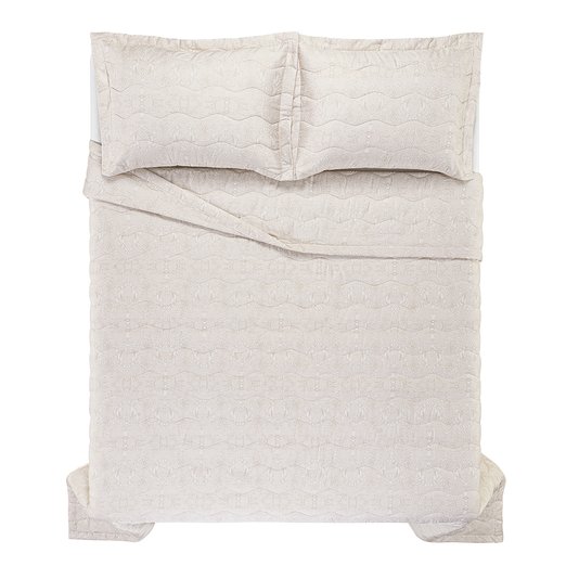 Jogo Colcha Casal Ortelle 300 Fios Trussardi Estampado 2,20 x 2,50m