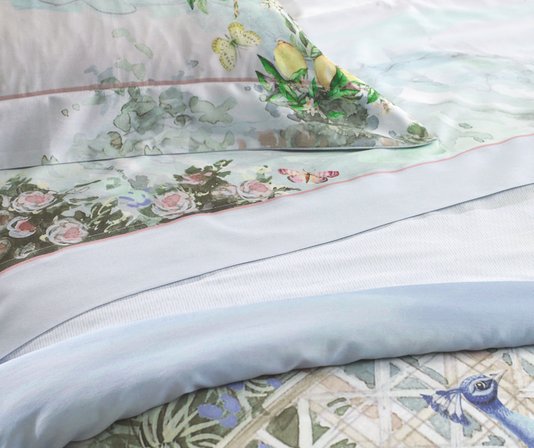 Jogo Colcha Queen Cetim 300 Fios Gianella Trussardi Estampado 2,50 X 2,60 m