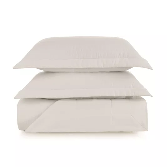 Jogo Colcha Queen Naxos 400 Fios Trussardi Branco 260cm x 280cm