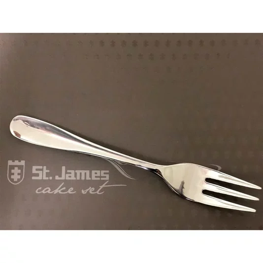 Jogo Com 01 Espatula e 06 Garfos Para Bolo Serenity St. James Inox