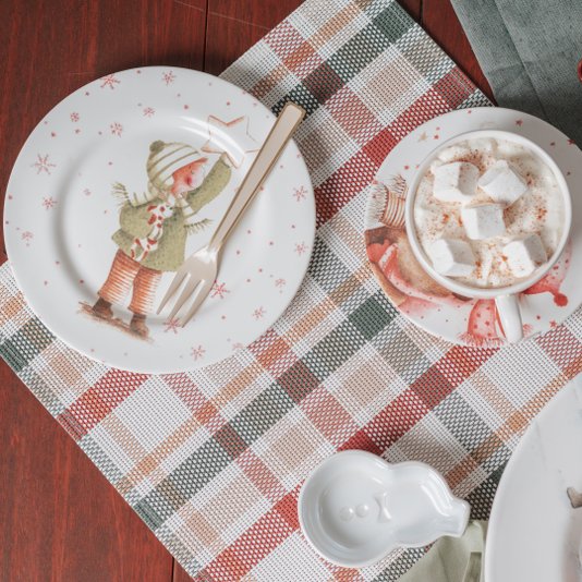 Jogo com 4 Garfos Esmaltados Spring to Life Pip Studio Off White e Rosa