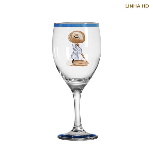 Jogo de 06 Taças De Vinho Le Club Grecia Maison Blanche 425 ml