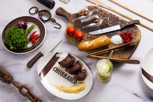 Jogo de 10 Peças para Churrasco Tradição Oxford
