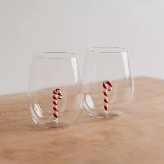 Jogo de 2 Copos Natal Candy 450 ml