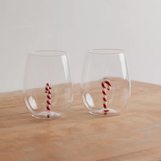 Jogo de 2 Copos Natal Candy 450 ml