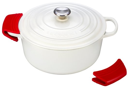 Jogo de 2 Pegadores de Silicone para Panela Vermelho Le Creuset